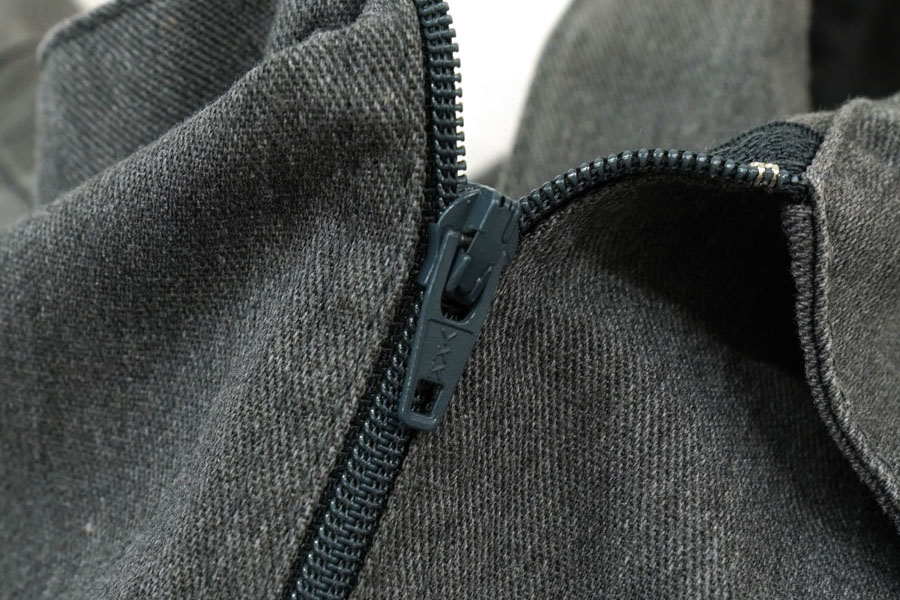 USA製 BEN DAVIS ハーフジップ半袖シャツ 表記(L) チャコールグレー