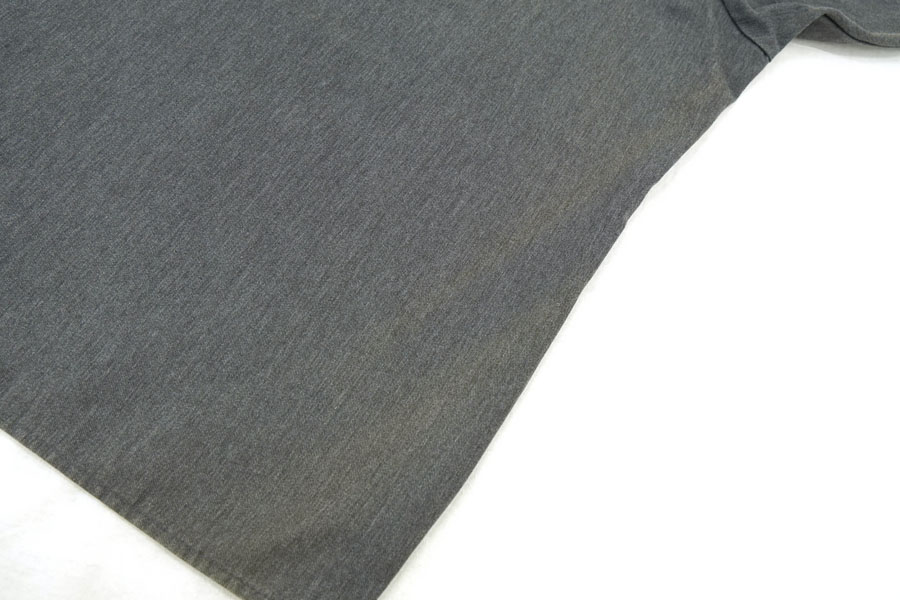 USA製 BEN DAVIS ハーフジップ半袖シャツ 表記(L) チャコールグレー