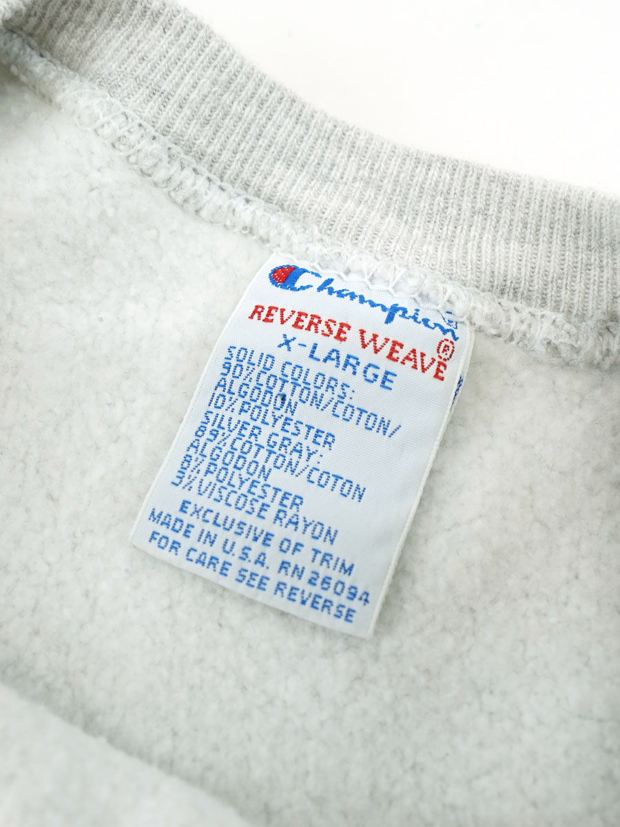 90's 刺繍タグ チャンピオンRW ''DICKINSON'' マルチカラー 表記(XL) USA製
