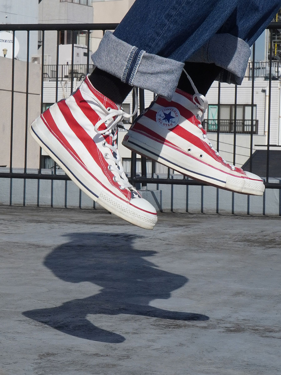 90's コンバース オールスターHI 星条旗 表記(10) USA製