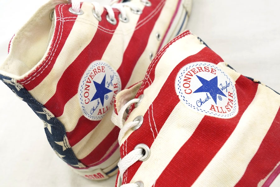 90's コンバース オールスターHI 星条旗 表記(10) USA製