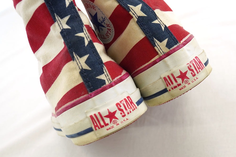 90's コンバース オールスターHI 星条旗 表記(10) USA製
