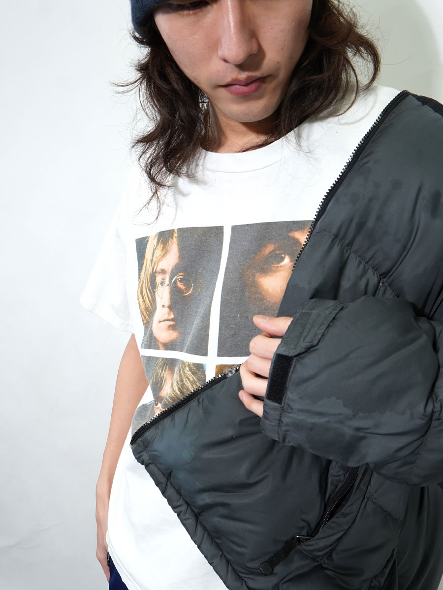 80's～ Hanes ''BEATLES'' 両面プリント 白ボディ Tシャツ 表記(XL) USA製