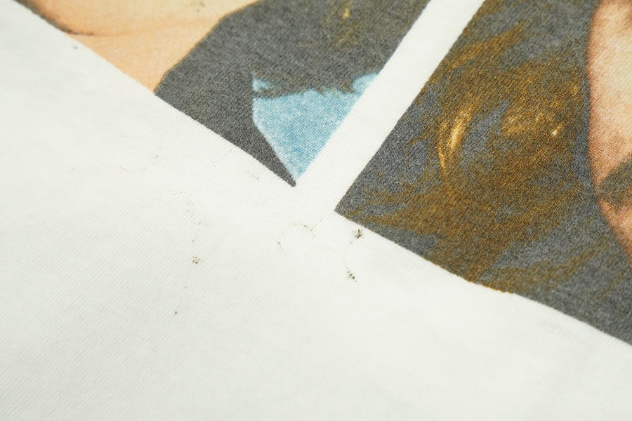 80's～ Hanes ''BEATLES'' 両面プリント 白ボディ Tシャツ 表記(XL) USA製