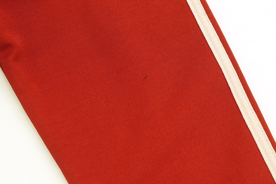 80'S FRED PERRY TRACK JERSEY RED/WHITE (SIZE.MEDIUM) MADE IN PORTUGAL