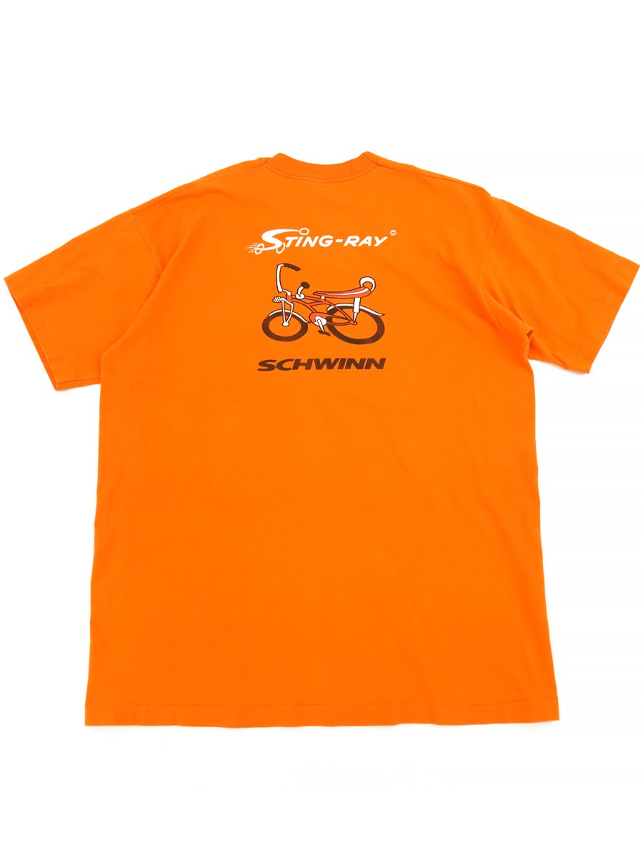 90's FRUIT OF THE LOOM ''SCHWINN STING-RAY'' バイシクル 両面プリントTシャツ 表記(XL)