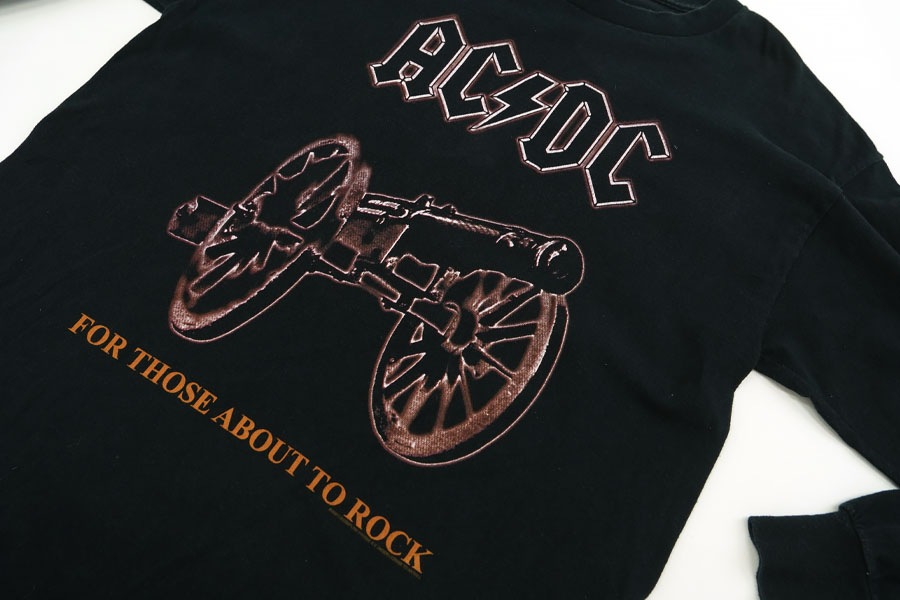 00's Allsport ''AC/DC'' For Those About to Rock (We Salute You) L/S Tシャツ 表記(L) USA製