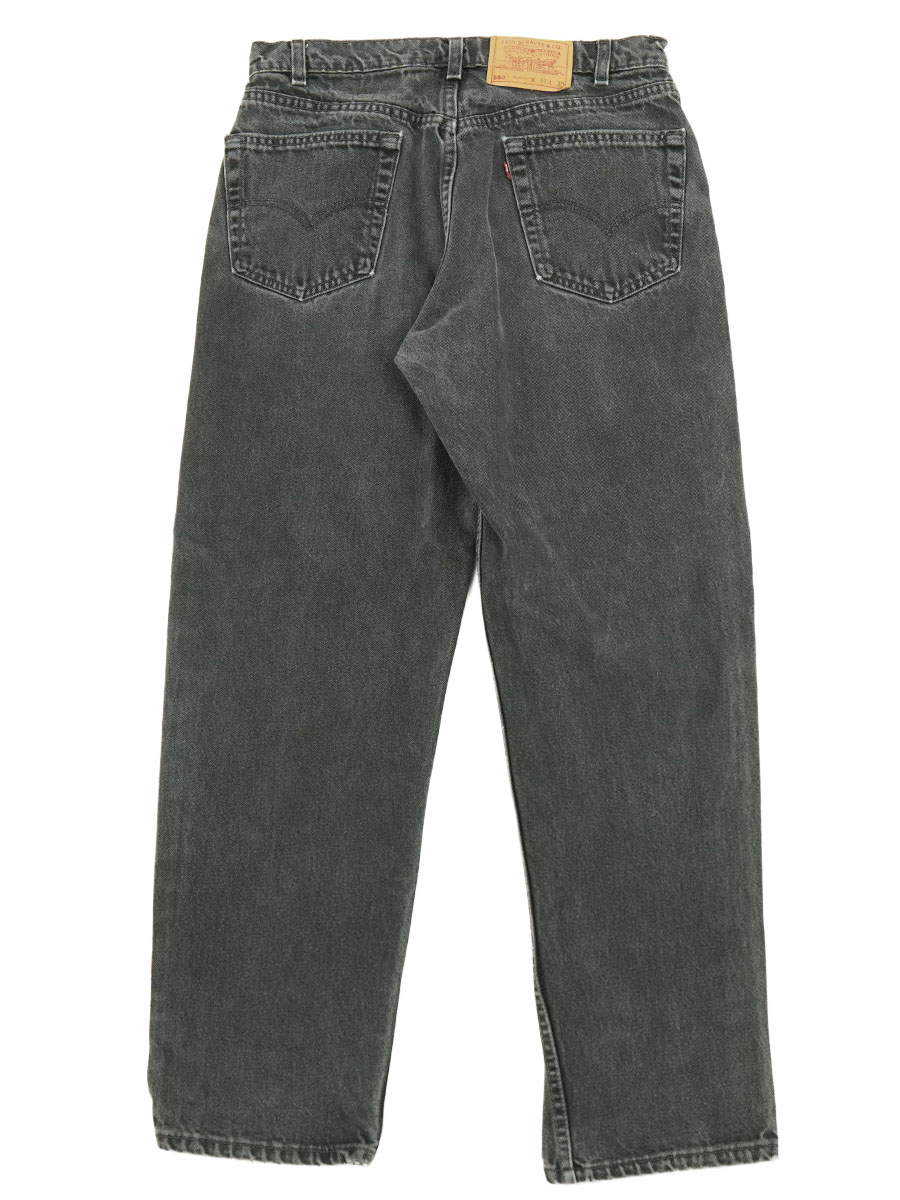 90'S LEVI'S 550 BLACK JEANS (SIZE.W34 L30) 