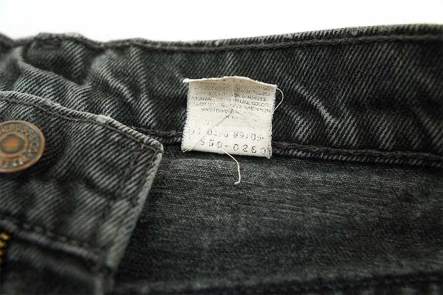 90'S LEVI'S 550 BLACK JEANS (SIZE.W34 L30) 