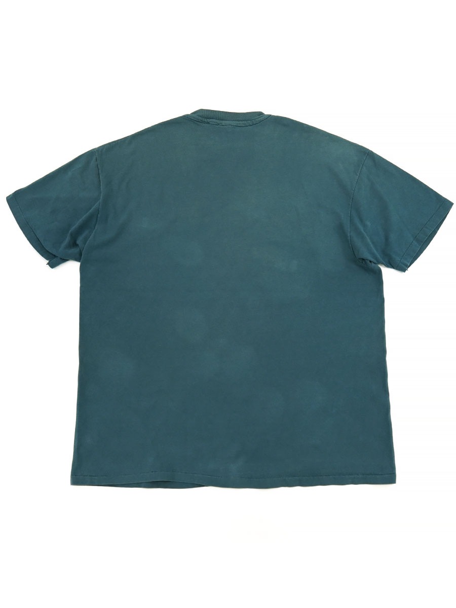 90's Hanes 無地 100%コットン Tシャツ スモークブルー 表記(XL) USA製