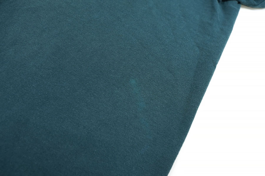 90's Hanes 無地 100%コットン Tシャツ スモークブルー 表記(XL) USA製