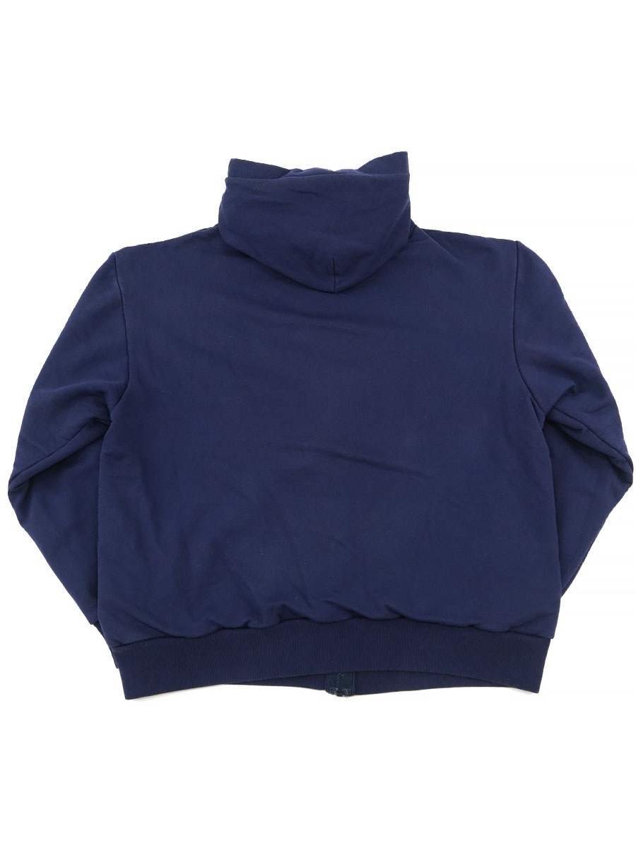 USA製 CAMBER 裏サーマル 無地 フルジップ スウェットパーカ ネイビー 表記(XL TALL)