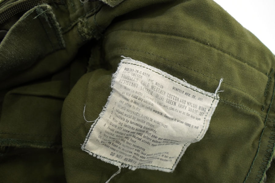 70's U.S.ARMY M-65 フィールドパンツ 表記(LARGE-REG)
