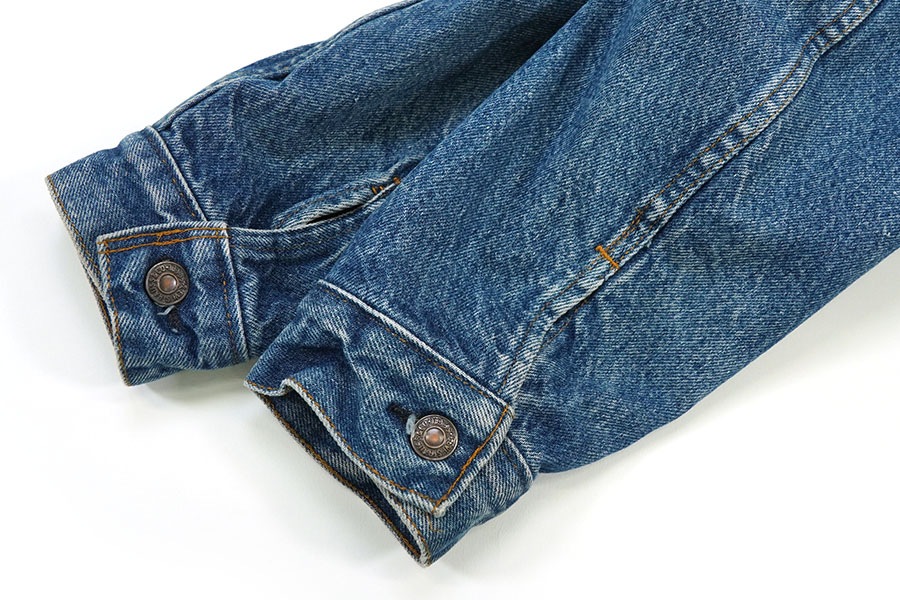 80's Levi's 70411 デニムジャケット 赤黒チェック フランネルライナー 表記(40) USA製