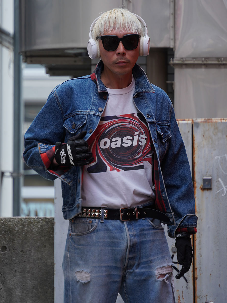 80's Levi's 70411 デニムジャケット 赤黒チェック フランネルライナー 表記(40) USA製