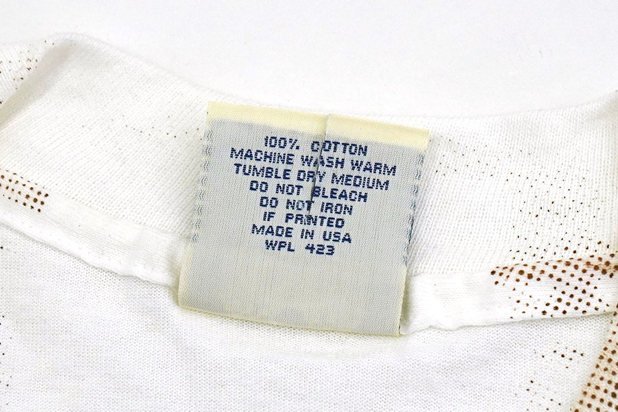 90's LEVI'S SHIRTS ''LEVI STRAUSS&CO.'' オールオーバープリント Tシャツ 表記(M) USA製