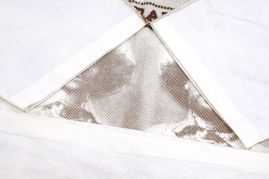 90's LEVI'S SHIRTS ''LEVI STRAUSS&CO.'' オールオーバープリント Tシャツ 表記(M) USA製