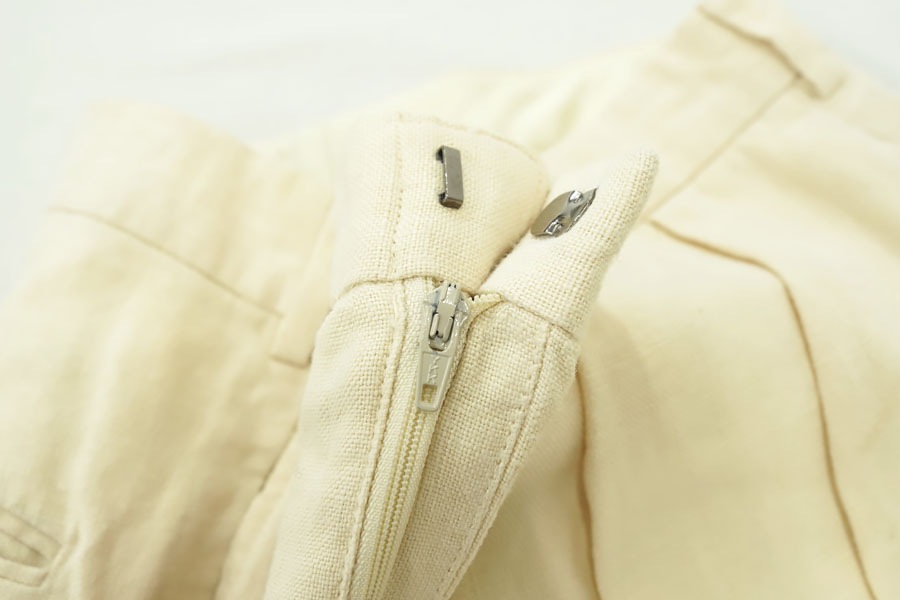 80's Ralph Lauren 2タックスラックス ナチュラル 実寸(30.5x29.5) USA製