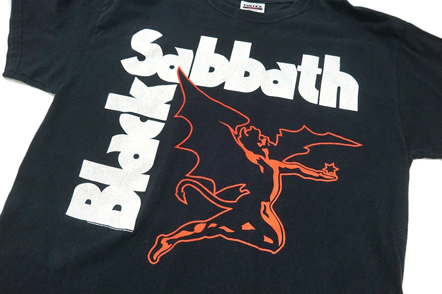 00's TULTEX ''ブラック・サバス'' バンドTシャツ ブラック 表記(L)