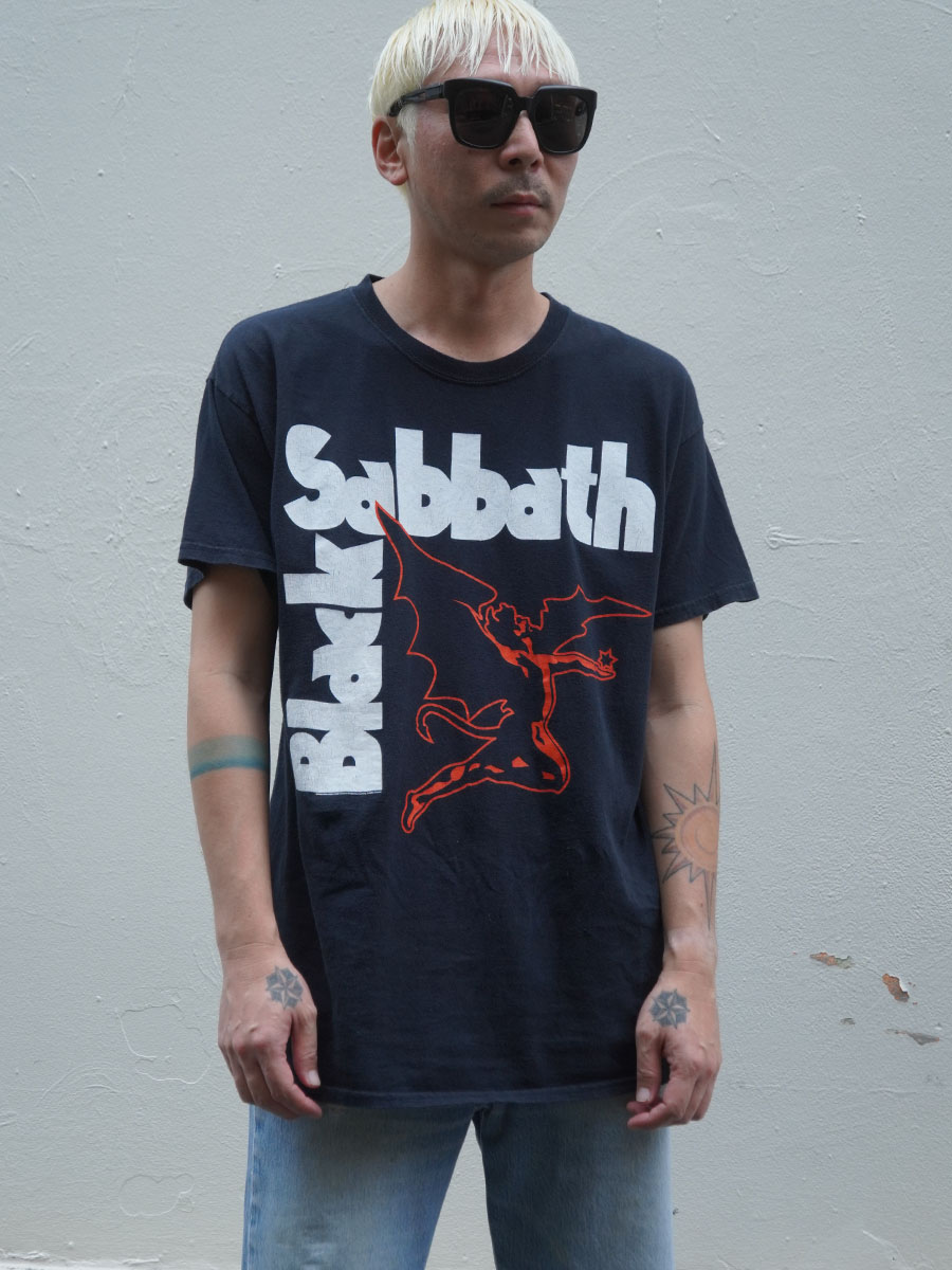 00's TULTEX ''ブラック・サバス'' バンドTシャツ ブラック 表記(L)