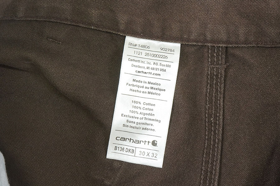 カーハート ダブルニー ダックペインターパンツ ブラウン 表記(W30 L32)