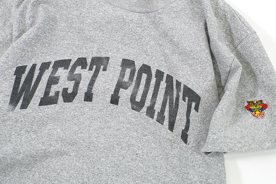 90's The Cotton Exchange ''WEST POINT'' プリントTシャツ 霜降り