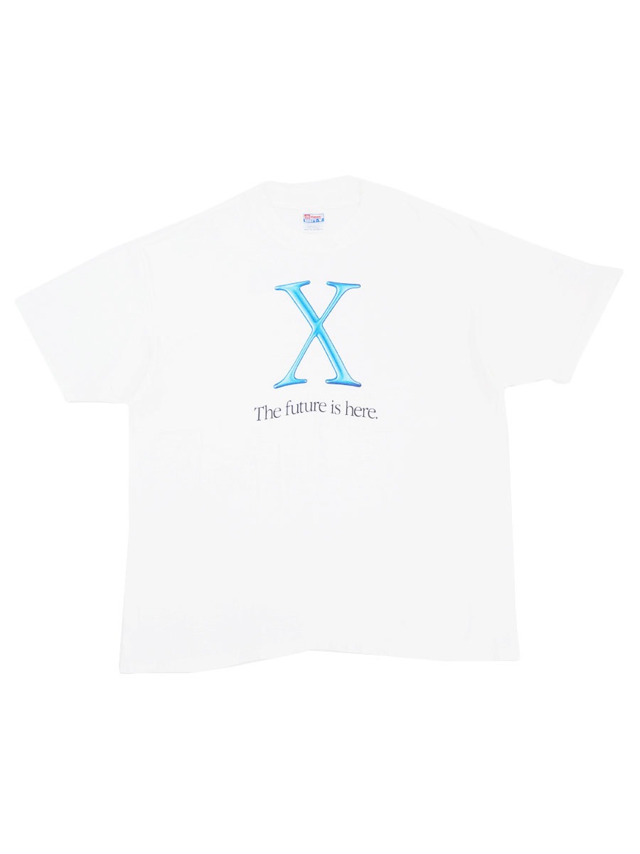 00's Hanes Apple ''Mac OS X'' 両面プリント Tシャツ ホワイト 表記(XL)