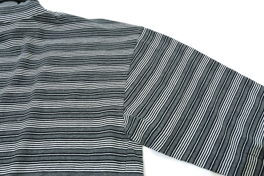 00's GAP 100%コットン ボーダー タートルネックカットソー 表記(L)