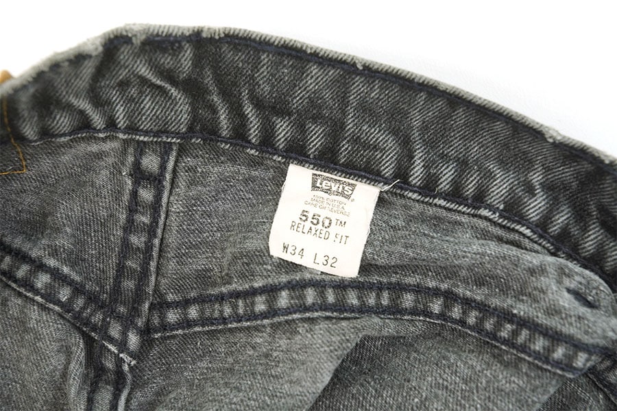 90's LEVI'S 550 ブラックデニムパンツ 表記(W34 L32) USA製