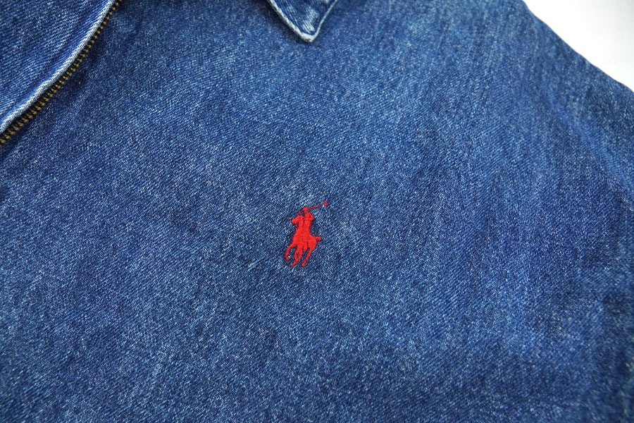 90's ラルフローレン デニムスウィングトップ 表記(XL)