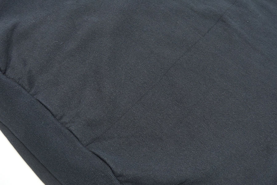 80's FRUIT OF THE LOOM ''NIKE'' スウォッシュロゴ ブートレグ ラグランスリーブスウェット ブラック 表記(L)