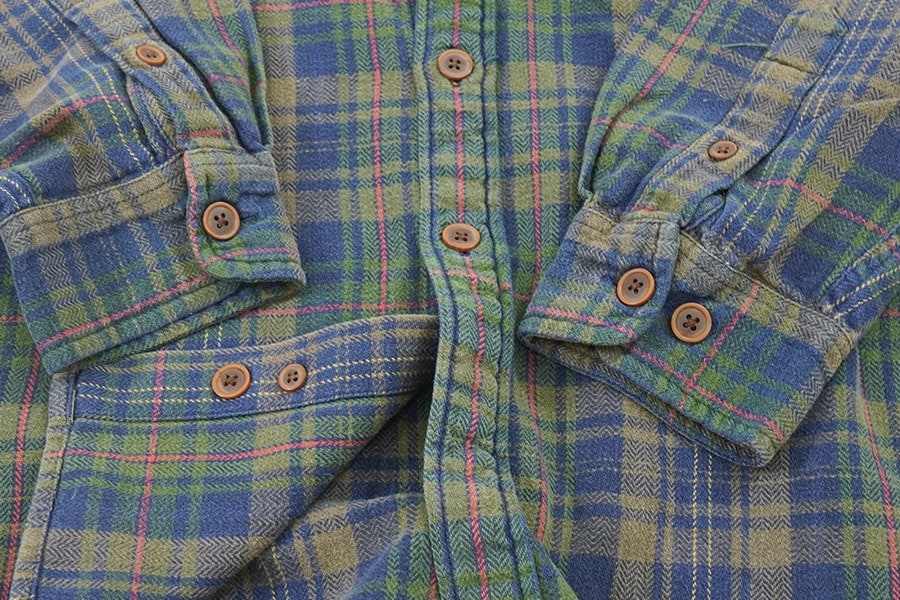 90's OLD GAP 好配色チェック フランネルシャツ 表記(XL) 