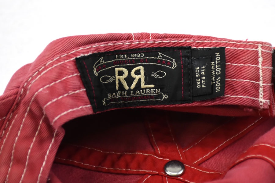 RRL レザーストラップ コットンキャップ RRL コットンキャンバス 6