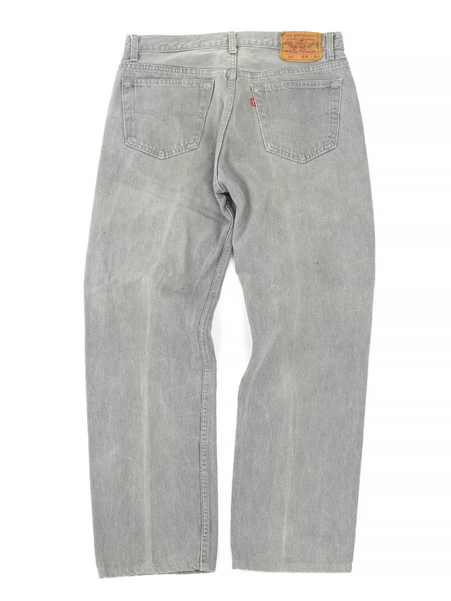 90's LEVI'S 501 オリジナル カラーデニムパンツ グレー 表記(W34xL30) USA製
