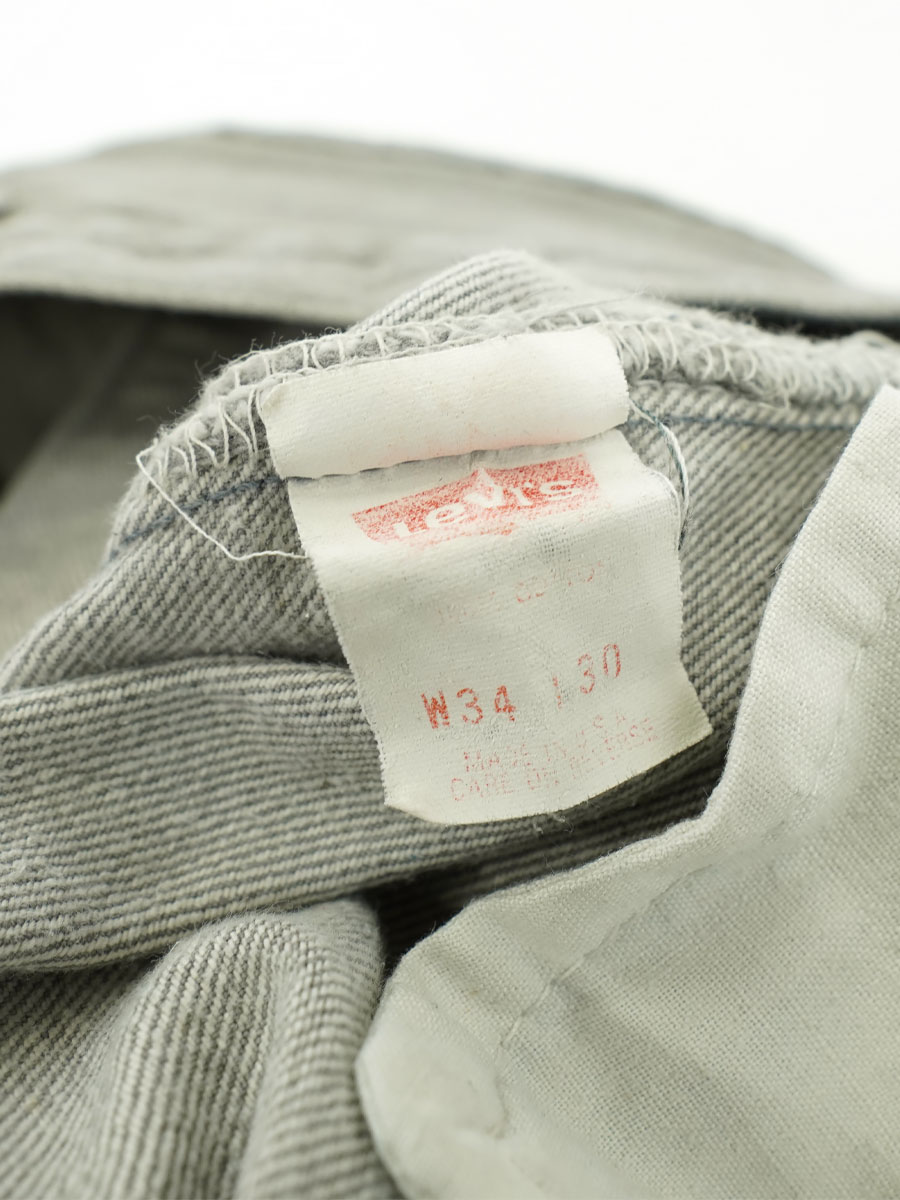 90's LEVI'S 501 オリジナル カラーデニムパンツ グレー 表記(W34xL30) USA製