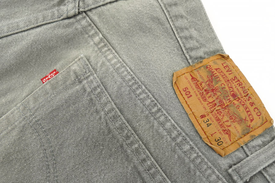 90's LEVI'S 501 オリジナル カラーデニムパンツ グレー 表記(W34xL30) USA製