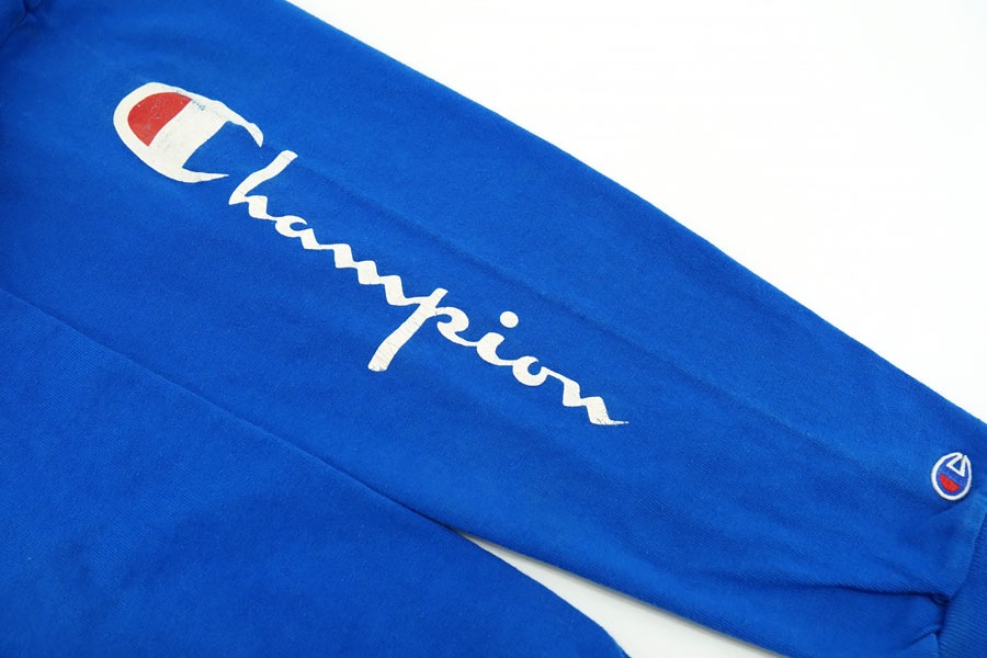 90's チャンピオン スクリプトロゴ L/S Tシャツ 表記(L) USA製
