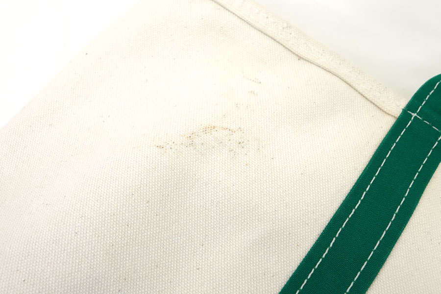 80's～ L.L.BEAN BOAT AND TOTE 生成り×グリーン ジッパータイプ