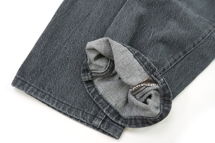 90's LEVI'S 501 先染めブラック デニムパンツ 実寸(W30.5 L30位) USA製