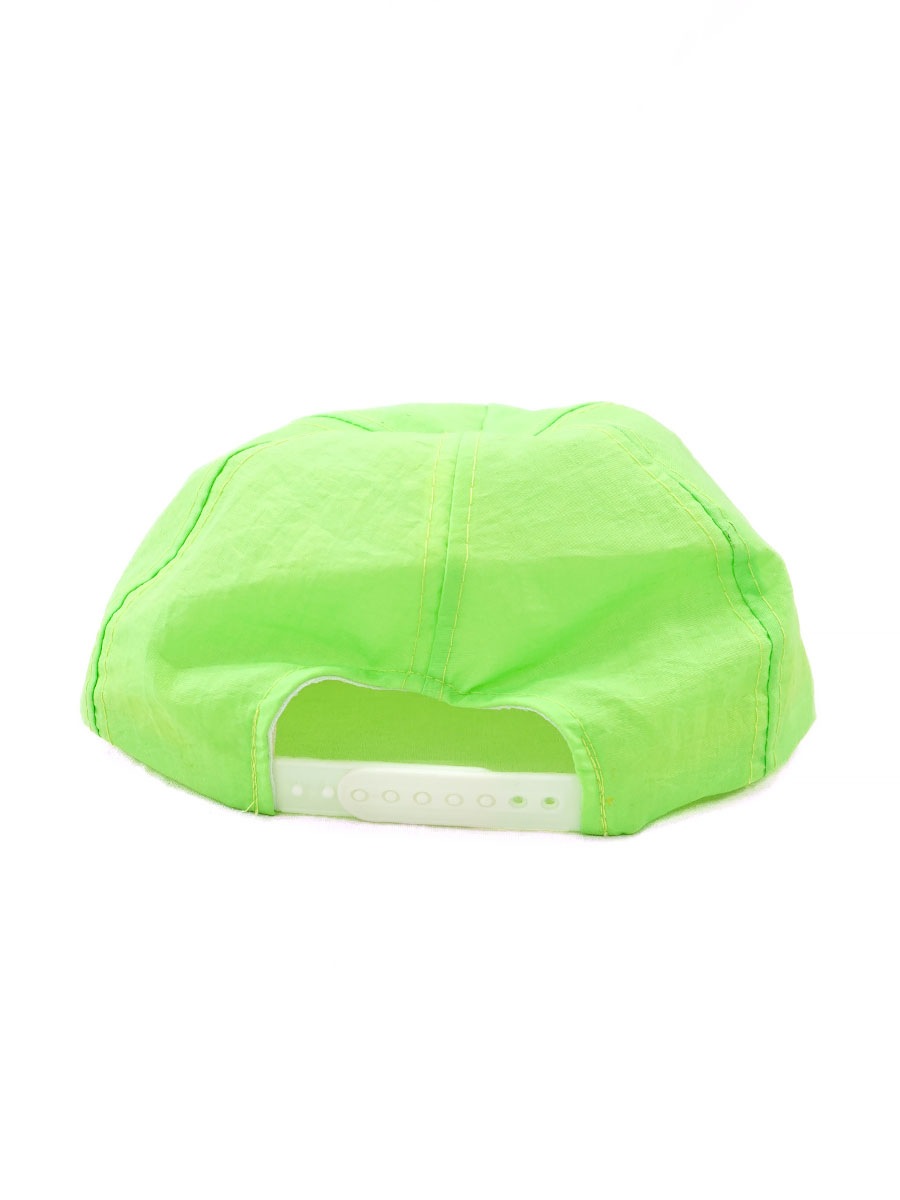 90's Miller ビール 6パネル ナイロンハット アシッドグリーン