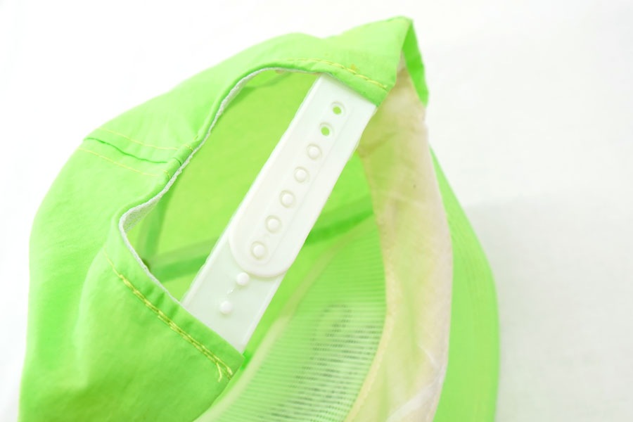 90's Miller ビール 6パネル ナイロンハット アシッドグリーン