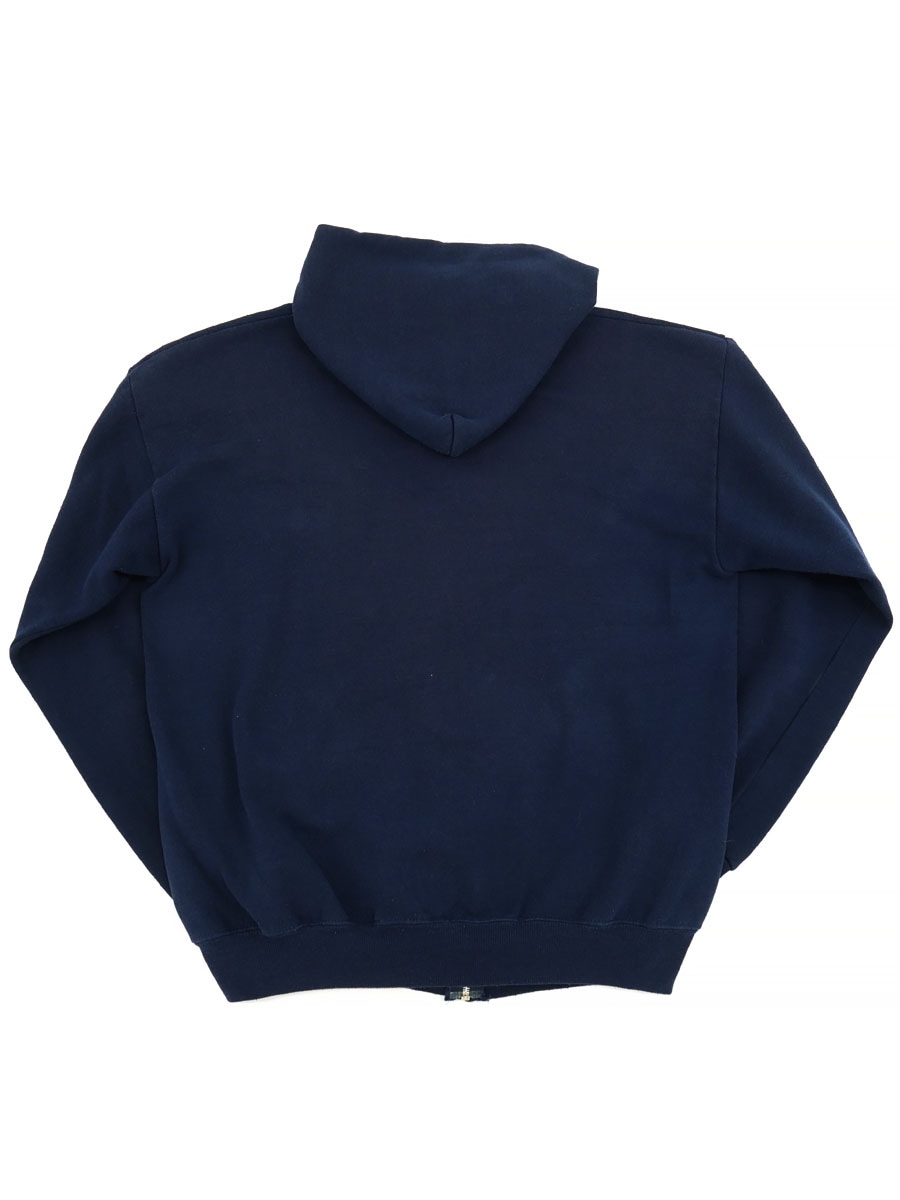 90'S LEE FULL ZIP SWEAT HOODIE NAVY (SIZE. LARGE) MADE IN USA