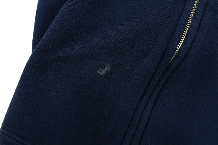 90'S LEE FULL ZIP SWEAT HOODIE NAVY (SIZE. LARGE) MADE IN USA
