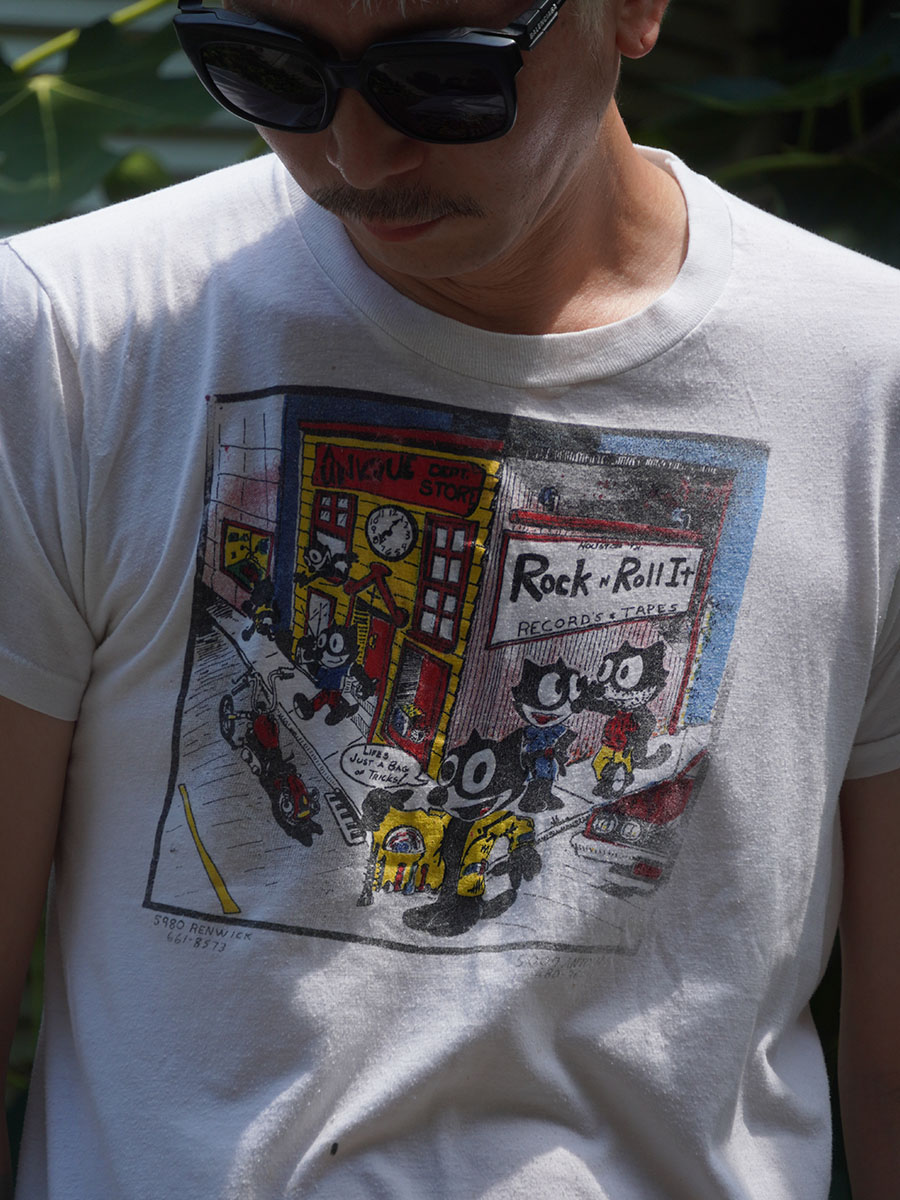 80'S SCREEN STARS ''フィリックス・ザ・キャット'' Tシャツ 表記(L) USA製