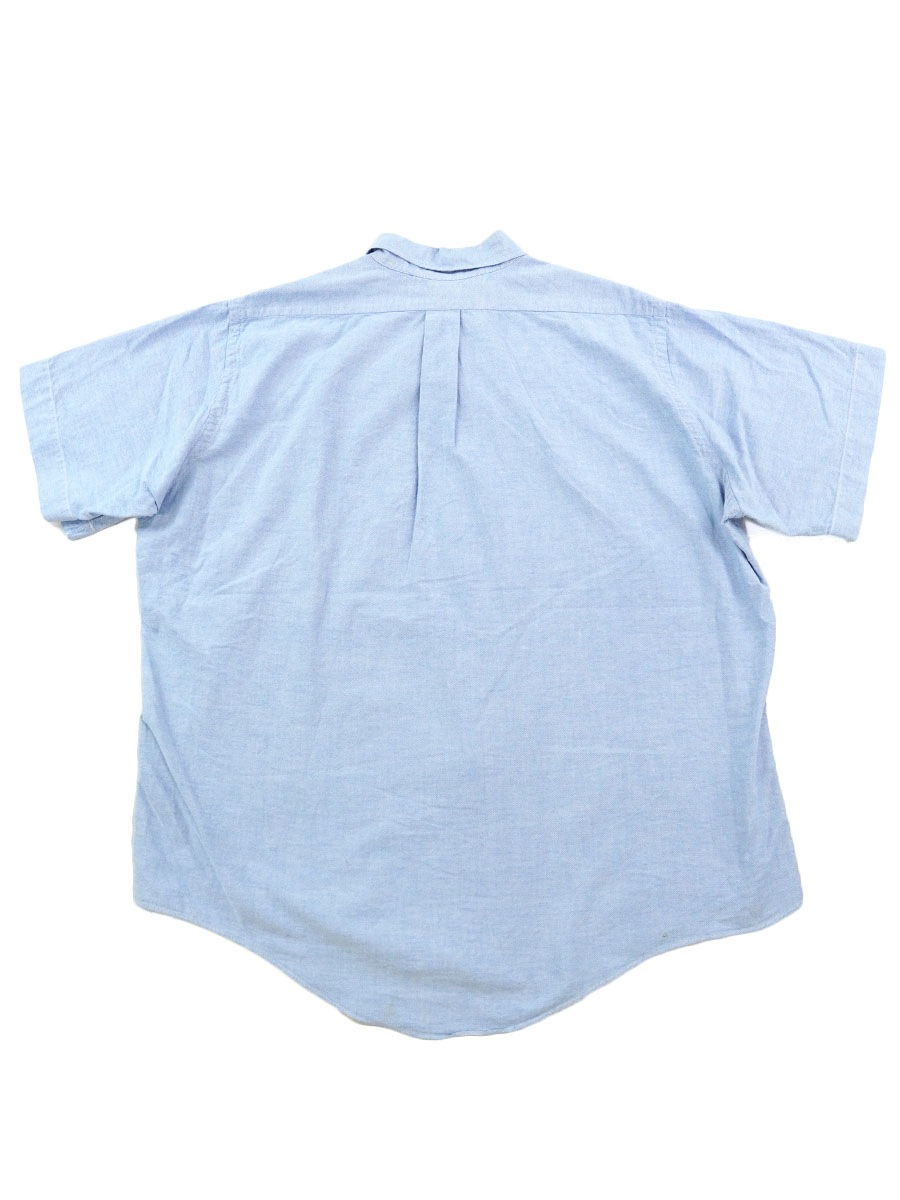 USA製 BROOKS BROTHERS オックスフォード 半袖ボタンダウンシャツ 表記(17 1/2)