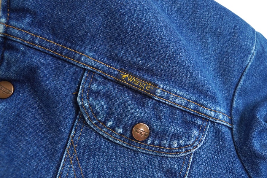 【Wrangler】74280NV 80s 48 ボア付きデニムジャケット Wrangler】74280NV 80s 48 ボア付きデニムジャケット