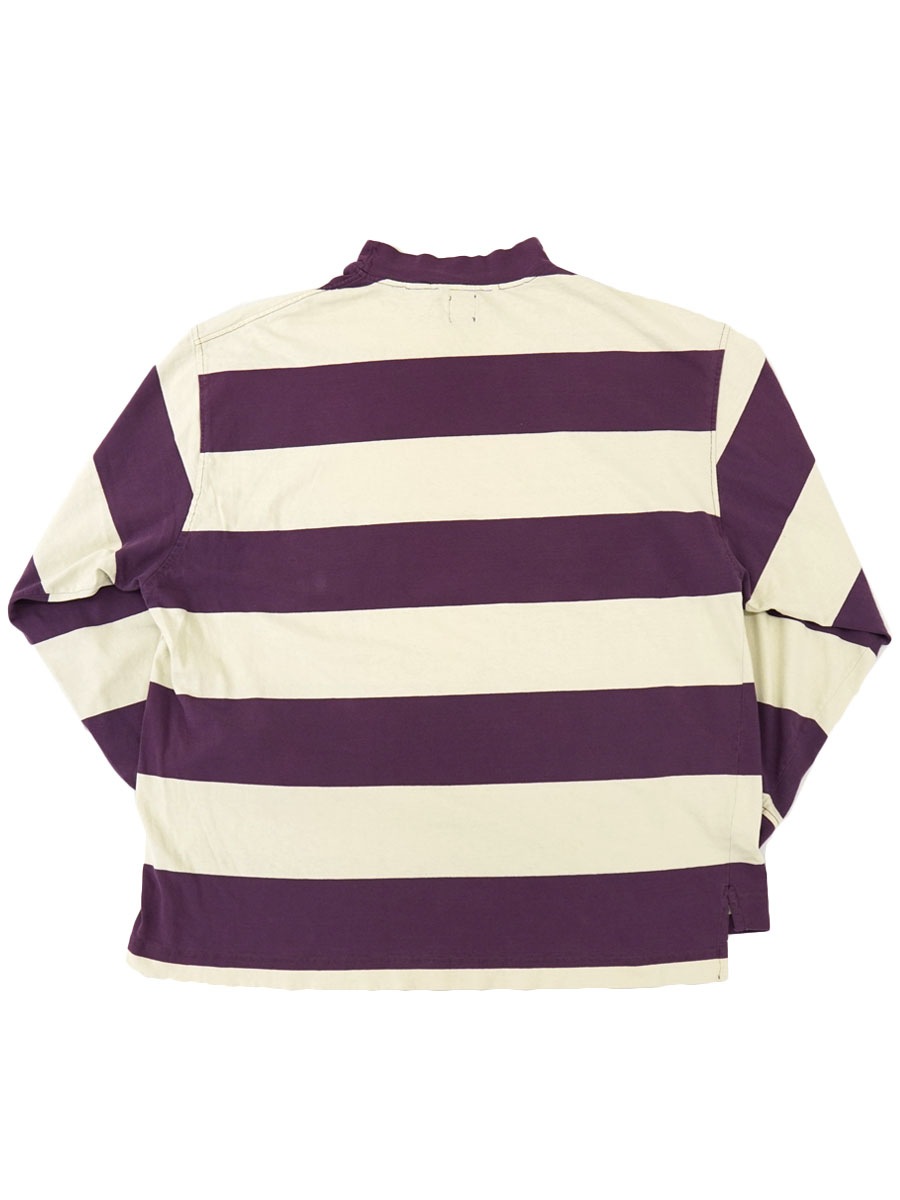 90's OLD GAP 100%コットン モックネック 太ボーダー カットソー 表記(XL) USA製