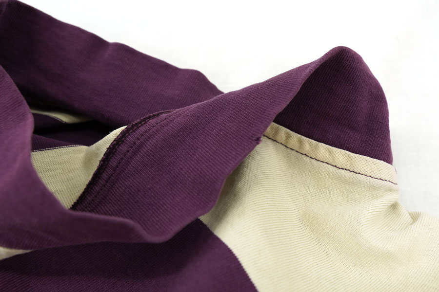 90's OLD GAP 100%コットン モックネック 太ボーダー カットソー 表記(XL) USA製