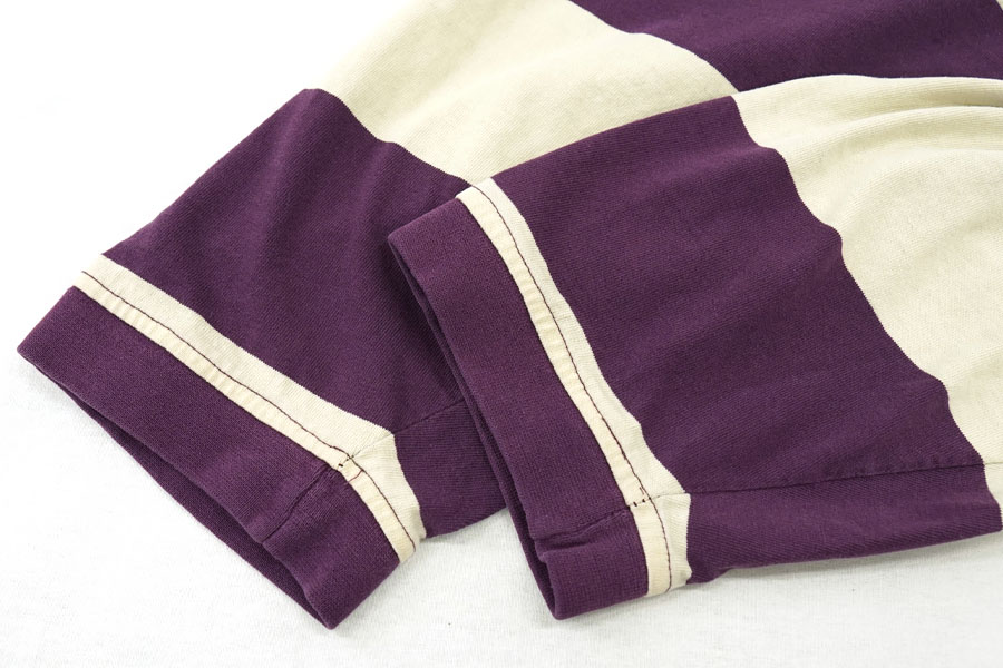 90's OLD GAP 100%コットン モックネック 太ボーダー カットソー 表記(XL) USA製