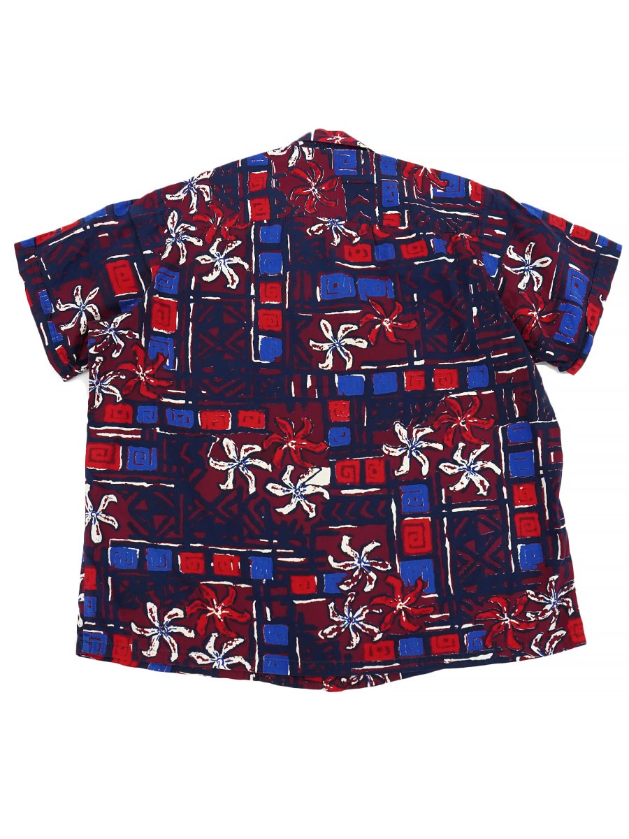 50'S SHAHEEN'S OF HONOLULU COTTON HAWAIIAN SHIRT (SIZE. X LARGE)